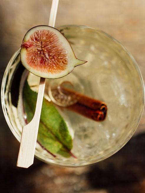 Harvest Nights- Charred Rosemary and Fig Cinnamon Bourbon Cocktail