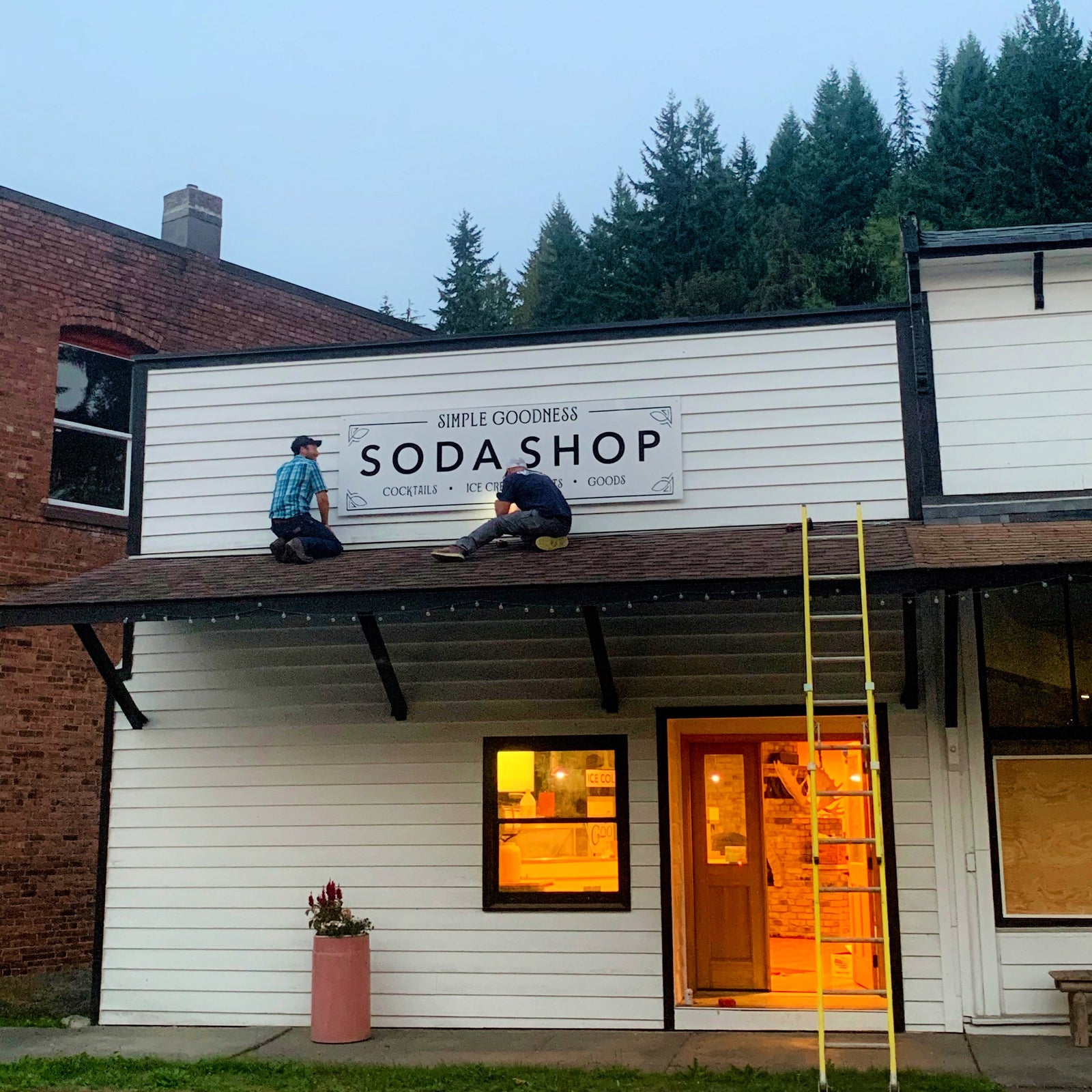 1 Year later at the Simple Goodness Soda Shop: renovating our historic cafe
