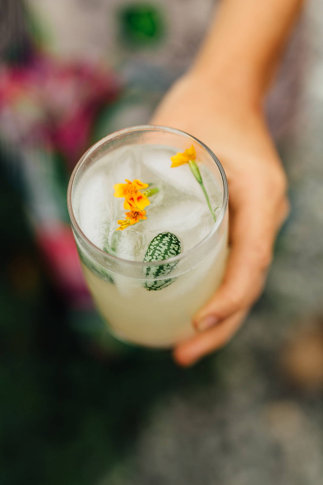 Cucumber, Lemon, and Herb Nonalcoholic Cocktail