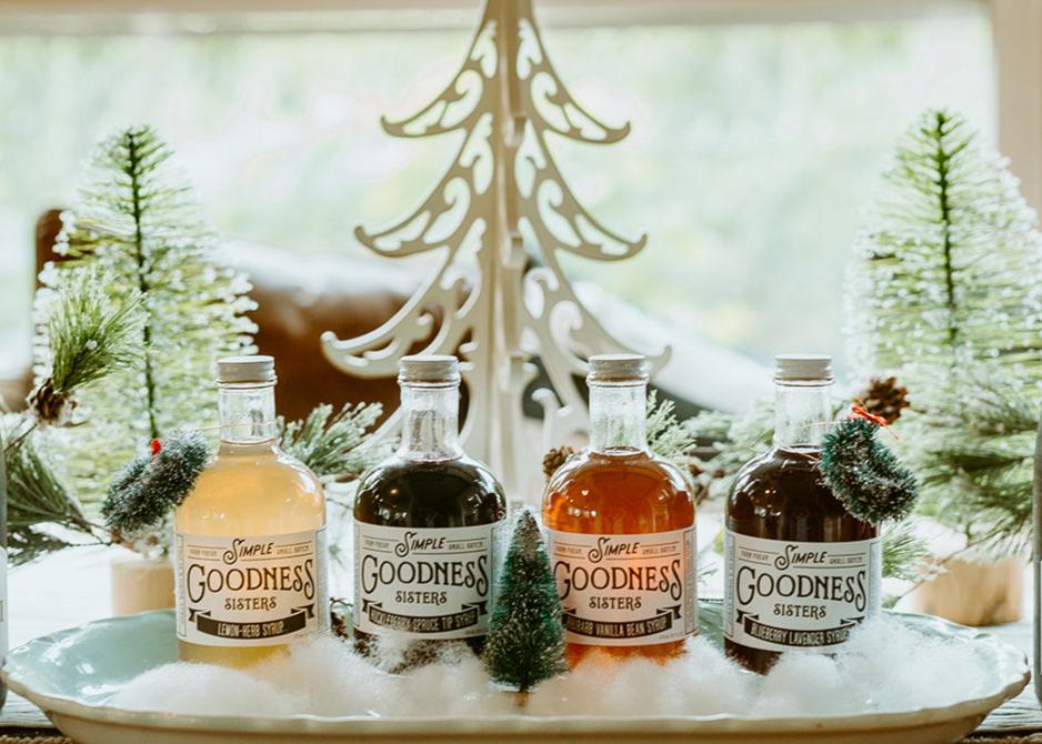 cocktail or coffee syrups for holiday gifts